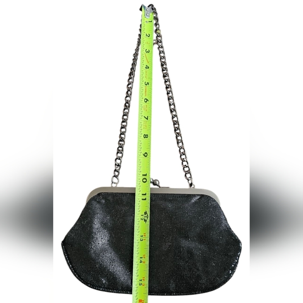 Express-Glittery Micro Sequins Elegant Party/Cocktail Chain Shoulder Bag/Clutch - Picture 7 of 9